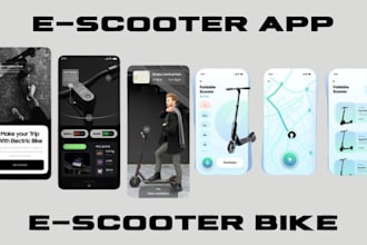 develop logistics and escooter app, car rental and taxi app for android and ios