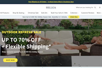 build profitable furniture ecommerce website upholstery website furniture store