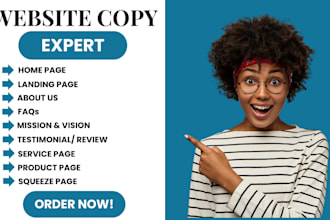 write SEO website content and high converting copy