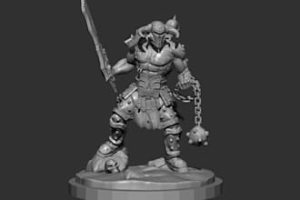 sculpt warhammer 40k miniature,deliver quality 3d mesh stl,gcode,zbrush,figurine