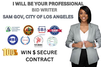 create government contracts, bid proposals, rfps, rfqs, rfis,  business plan