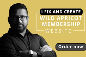 design wild apricot membership website development event management