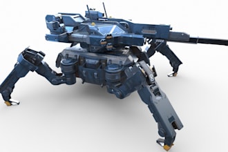 immersive 3d sci fi mech robot, game armour, 4k textures, gmod, unity3d, ue5 rig