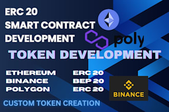 do token creation, bep20 erc20 token, smart contract token launch, solana