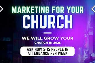 be your christian social media manager and do church or non profit marketing