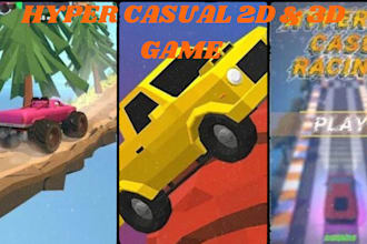 do hyper casual game development with unity multiplayer 2d and 3d game