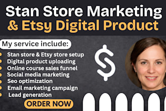 stan store marketing, stan store promotion, etsy digital product to boost sales