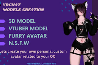 upload and edit your 3d model, vrchat avatar, furry, nsfw