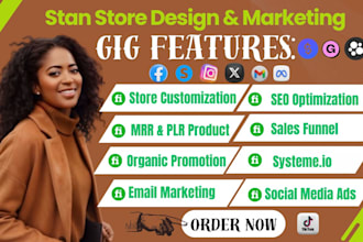 do stan store, stan store marketing systeme io sales funnel etsy store promotion