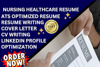 create an ats optimized nursing healthcare resume cover letter cv writing