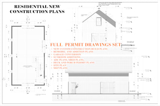 draw architectural plans, elevations, framing, foundation, mep for city permit