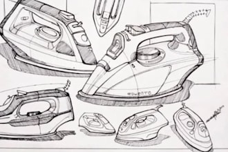 do product sketch 3d model technical drawing lineart product 3d design vector