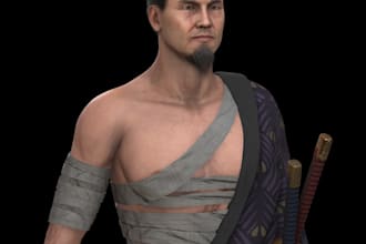 ue5 realistic character, iclone8, 4k texture, armour, ue5 rig, daz3d, unity game