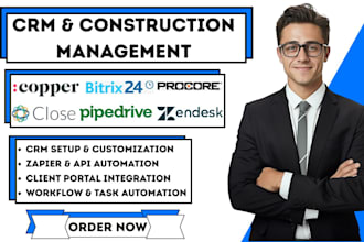 setup procore pipedrive bitrix24 close zendesk automation copper crm integration