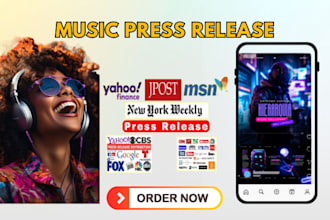 write music press release submit music press release and epk design