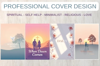create a minimalist fiction book cover for any genre