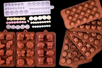 3d silicone, plastic, candle, chocolate, candle mold, wax mold design, stl files