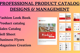 design appealing sales and product catalog, fashion lookbook, magazines, sheet