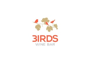 design three birds wine bar logo