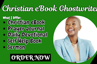 ghostwrite christian ebook daily devotional prayer journal self help book sermon