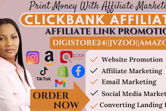 build clickbank affiliate marketing sales funnel, digistore24 landing page jvzoo