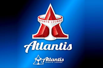design atlantis sports lounge logo