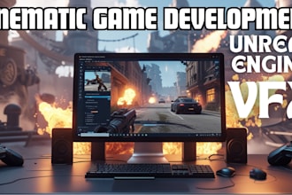 develop cinematic unreal engine game, create vfx or visual effects in ue4 ue5