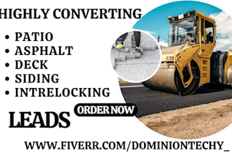 generate best paving leads asphalt deck pool siding interlocking concrete leads