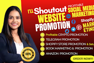 promote amazon affiliate product website crypto website promotion book marketing