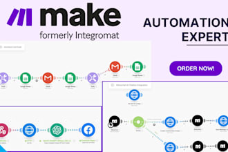 setup crm automation workflow email parsing using make com airtable zapier api