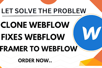 fix update webflow edit duplicate clone webflow website framer to webflow