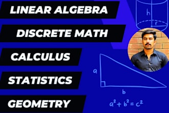 be your math statistics calculus linear algebra discrete math trigonometry tutor