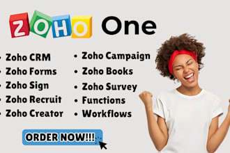 setup zoho CRM zoho one zoho books zoho campaign zoho flow site zoho email