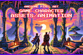 pixel art pixel animation game art 8 bit sprite character design 2d minecraft