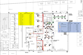 provide mechanical, electrical, plumbing mep material take off