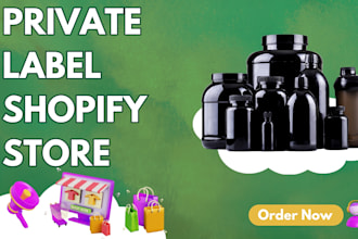 do private label supplement store design, supplement shopify website, cbd oil
