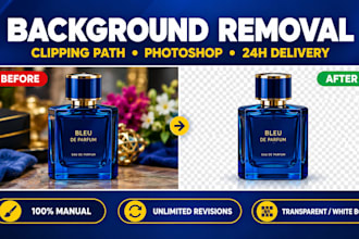profesional background removal and clipping path