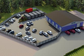 make any 3d model in sketchup and render