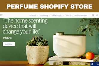 build selling perfume shopify store fragrance cologne website beauty store