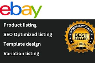 design responsive ebay listing template, seo listing, ebay store design