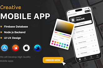 create design and building ios mobile app development