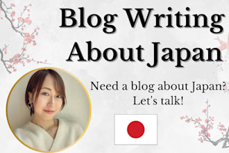 write an english blog post about japan