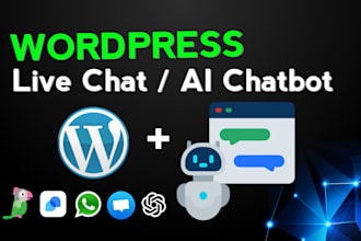 setup tawk, tidio, crisp, livechat or ai chatbot for wordpress website