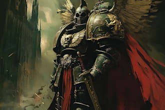 draw warhammer illustration based on your description
