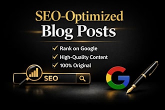 write SEO optimized blog post writing
