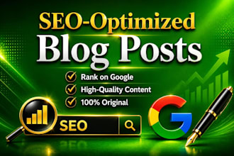 write SEO optimized blog post writing