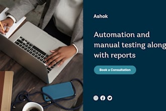 do automation and manual testing for web and apps