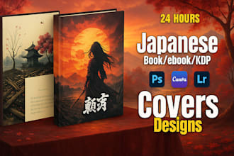design japanese ebook, KDP and book cover in 24 hours