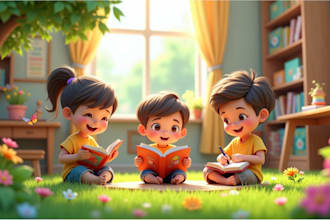 illustrate children story book illustration and children story book illustration