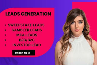 generate any country sweepstake lead, gambler lead, b2b